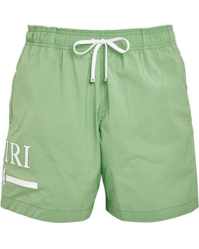 Amiri Logo Swim Shorts - Green
