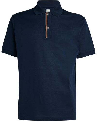 Paul Smith Signature Stripe Polo Shirt - Blue