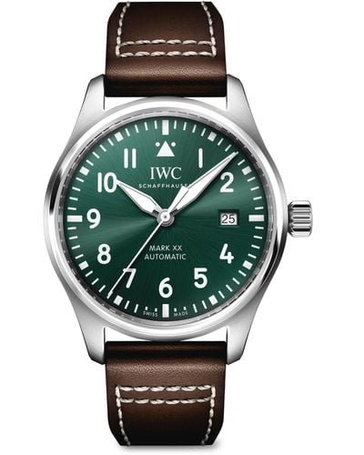 IWC Schaffhausen Stainless Steel Pilot's Mark Xx Watch 40mm - Green
