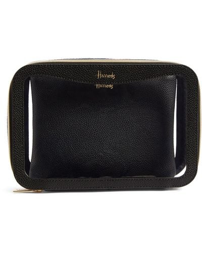 Harrods Transparent Oxford Cosmetic Bag - Black