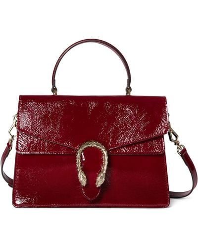 Gucci Medium Leather Dionysus Shoulder Bag - Red