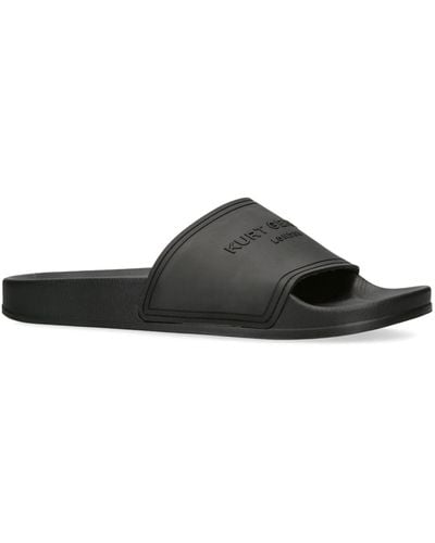 Kurt Geiger Logo Pool Slides - Black