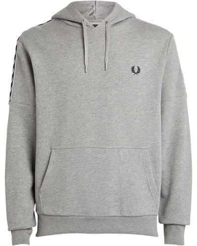 Fred Perry Logo-tape Hoodie - Green