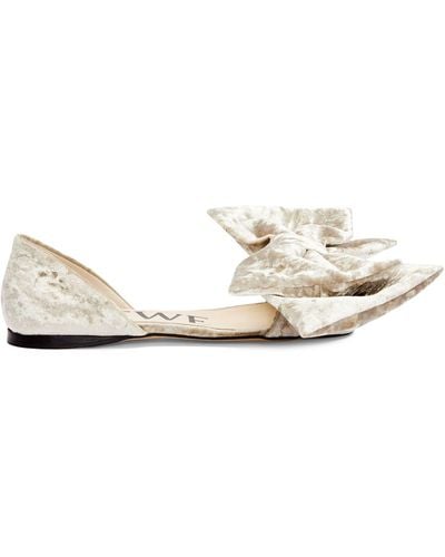 Loewe Toy Bow D'orsay Ballet Flats - White