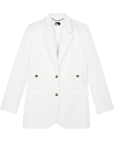 The Kooples Oversized Suit Jacket - White
