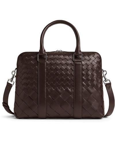 Bottega Veneta Leather Briefcase - Brown