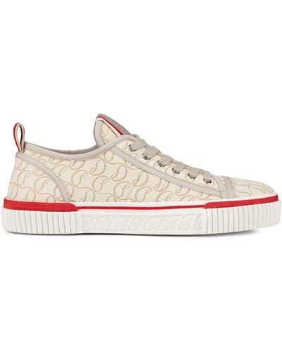 Christian Louboutin Pedro Junior Jacquard Low-top Trainers - Pink