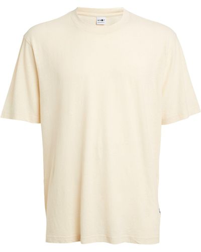 NN07 Linen-cotton T-shirt - White