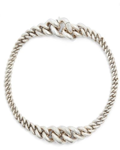 MAOR Sterling Silver Mic Curb Bracelet - Metallic
