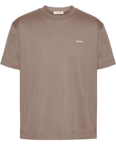 Valentino Garavani Logo T-shirt - Brown