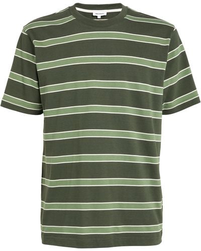 Norse Projects Striped Johannes T-shirt - Green