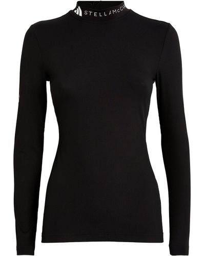 adidas By Stella McCartney Ribbed Truecasuals Top - Black