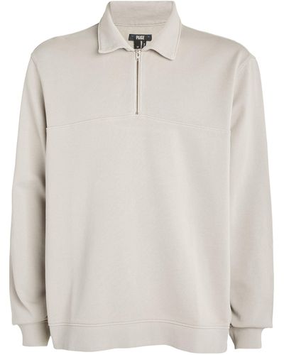 PAIGE Davion Half-zip Sweatshirt - White