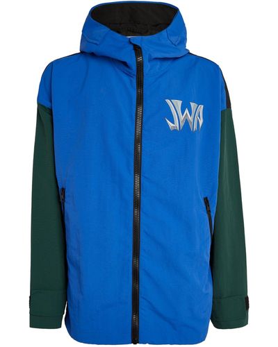 JW Anderson Colour-block Parka Jacket - Blue