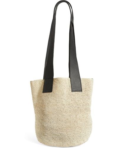 Sensi Studio Medium Toquilla Straw Cross-body Bag - Natural