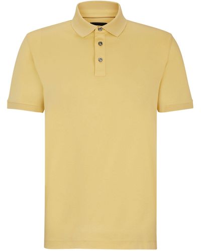 BOSS Italian Cotton Polo Shirt - Yellow