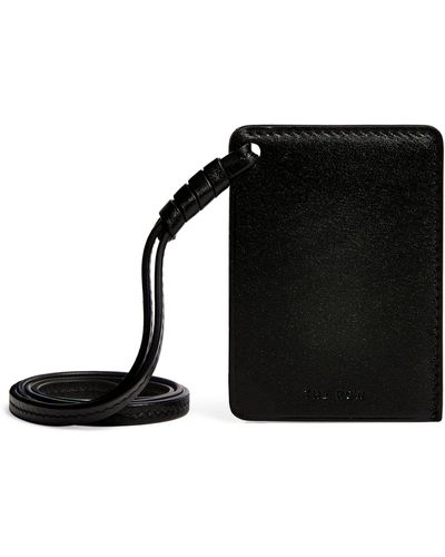 The Row Leather Mirror Case - Black