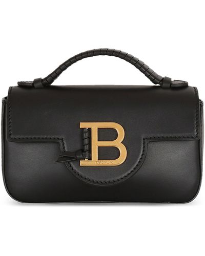 Balmain Mini Leather B-buzz Cross-body Bag - Black