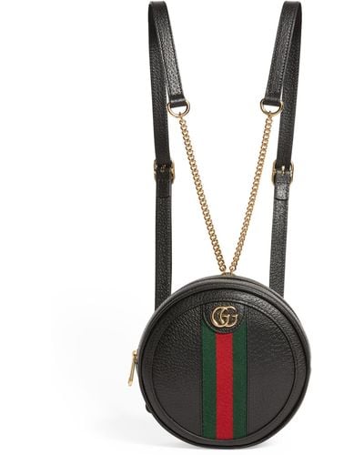 Gucci Mini Leather Ophidia Backpack - Black