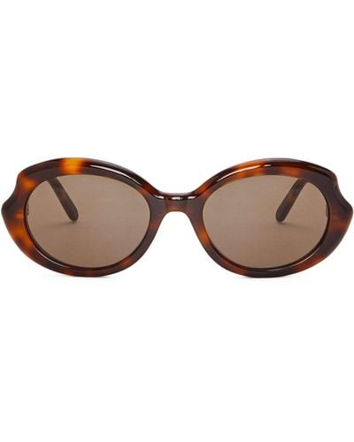 Loewe Mini Oval Sunglasses - Brown