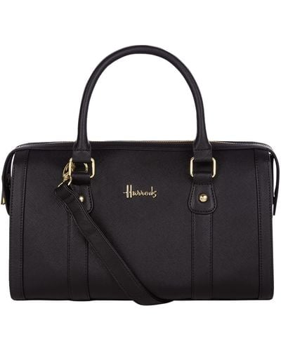 Harrods Novello Barrel Bag - Black