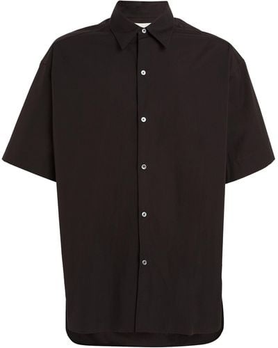 Studio Nicholson Cotton Short-sleeve Shirt - Black