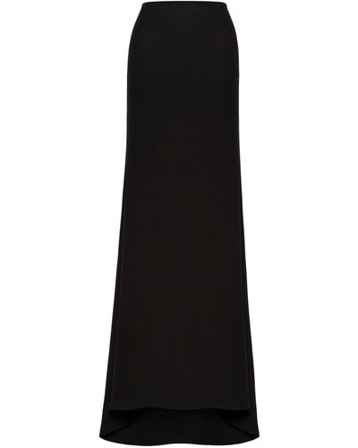 Valentino Garavani Silk Maxi Skirt - Black