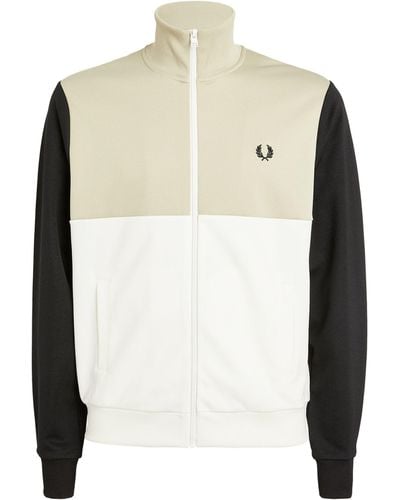 Fred Perry Colour-block Track Jacket - Natural
