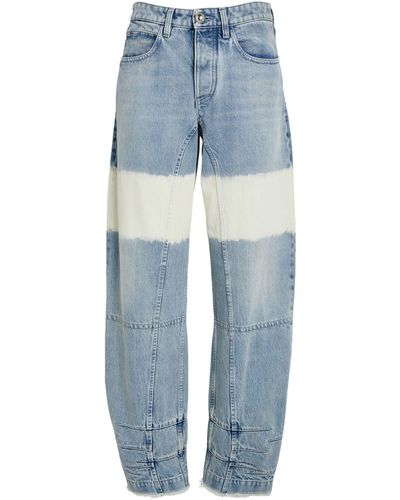 Jil Sander Contrast-detail Straight Jeans - Blue