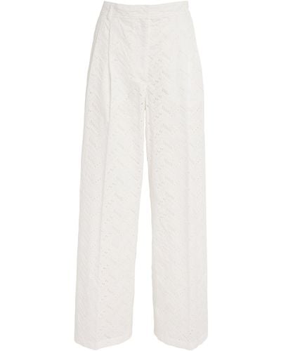 Missoni Cotton Broderie Trousers - White