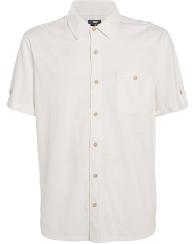 PAIGE Short-sleeve Brayden Shirt - White