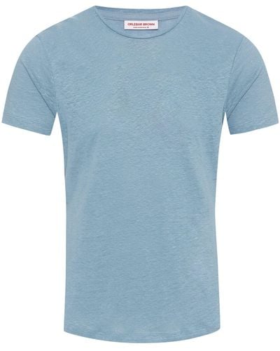 Orlebar Brown Linen T-shirt - Blue