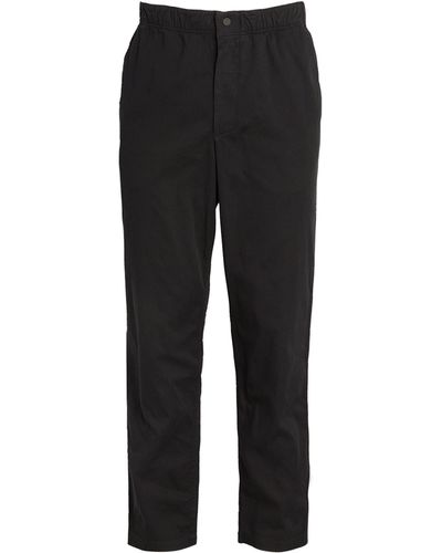 Norse Projects Cotton Twill Straight Trousers - Black