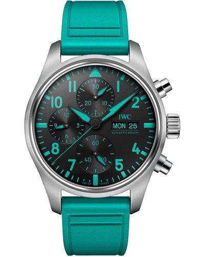 IWC Schaffhausen Titanium Mercedes-amg Petronas Formula One Pilot's Watch 41mm - Green