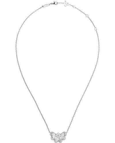Chopard White Gold And Diamond Precious Lace Necklace - Metallic