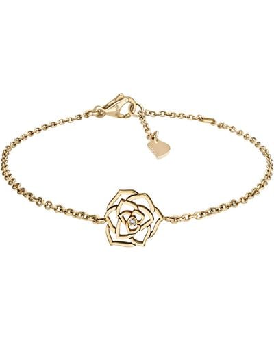 Piaget Rose Gold And Diamond Rose Bracelet - Metallic