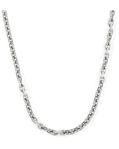 Emanuele Bicocchi Sterling Silver Chain Necklace - Metallic