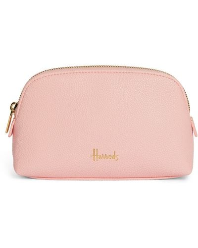 Harrods Oxford Cosmetic Bag - Pink