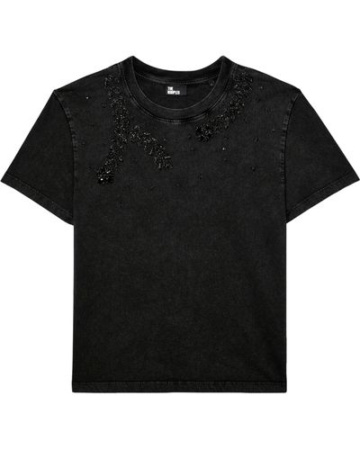 The Kooples Embellished T-shirt - Black