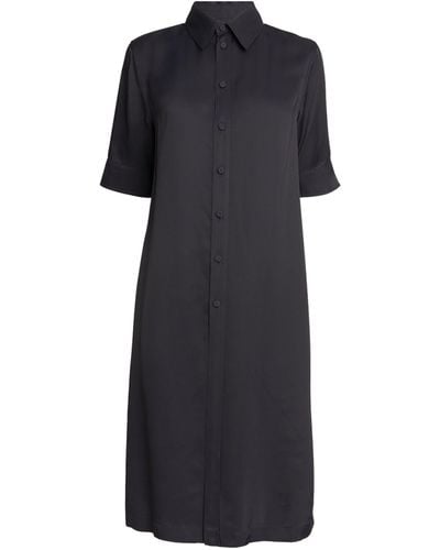 Jil Sander Midi Shirt Dress - Black