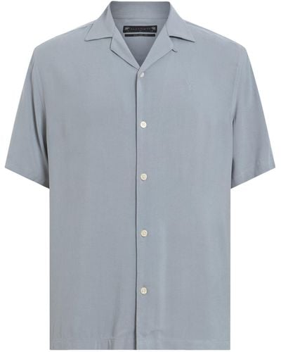 AllSaints Venice Short-sleeve Shirt - Blue
