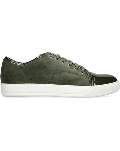 Lanvin Leather-suede Dbb1 Trainers - Green