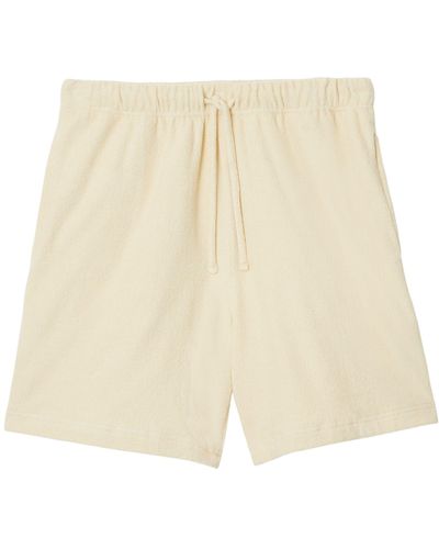 Burberry Towelling Shorts - Natural