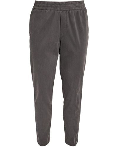 Samsøe & Samsøe Cotton-blend Slim Tailored Pants - Gray