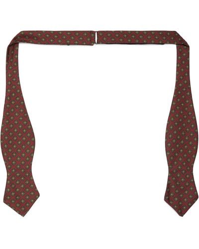 Polo Ralph Lauren Silk Diamond Bow Tie - Brown