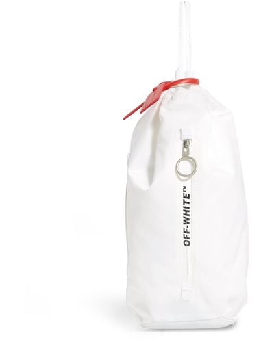 Off-White c/o Virgil Abloh Convertible Bum Bag In White Nylon