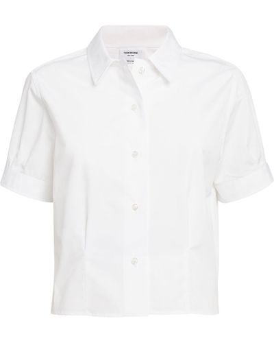 Thom Browne Tucked Blouse - White