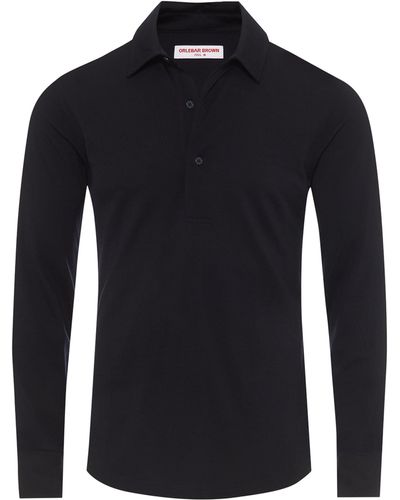 Orlebar Brown Long-sleeve Polo Shirt - Blue