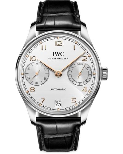 IWC Schaffhausen Stainless Steel Portugieser Automatic Watch 42mm - Grey