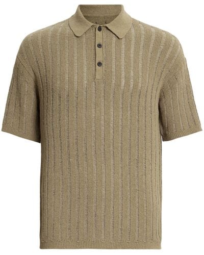 AllSaints Miller Polo Shirt - Natural